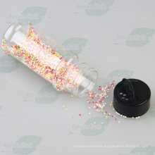 100ml Round Pet Plastic Pepper Shaker with Flip Cap (PPC-PSB-47)